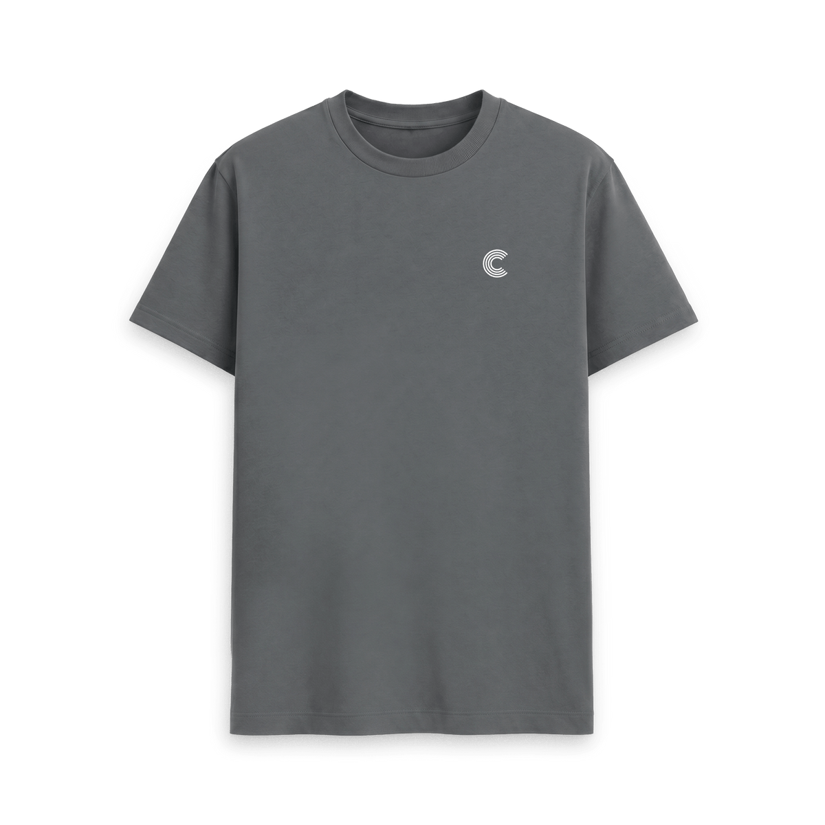 Slate Grey Printed T-shirt Front