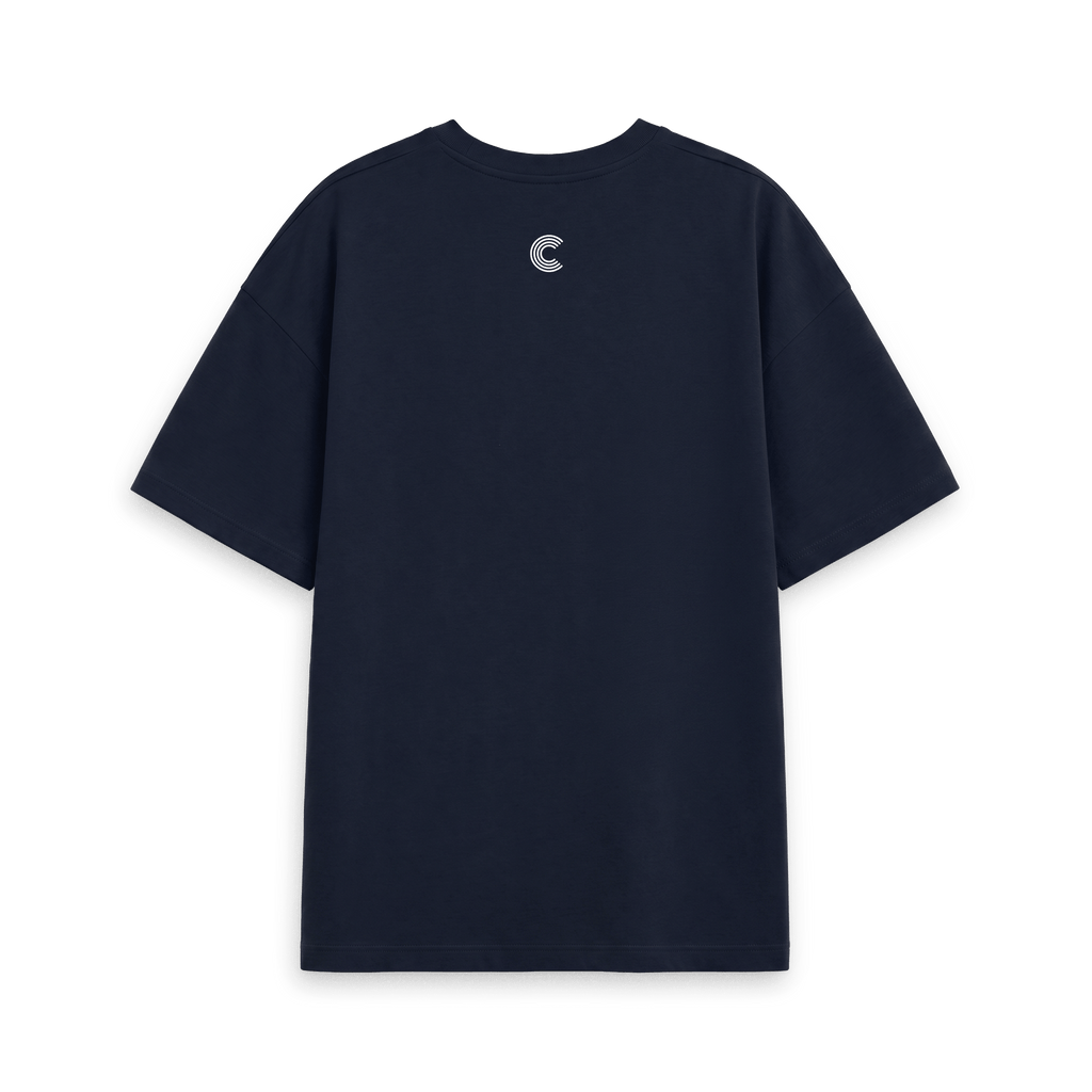 Navy Printed T-shirt Back