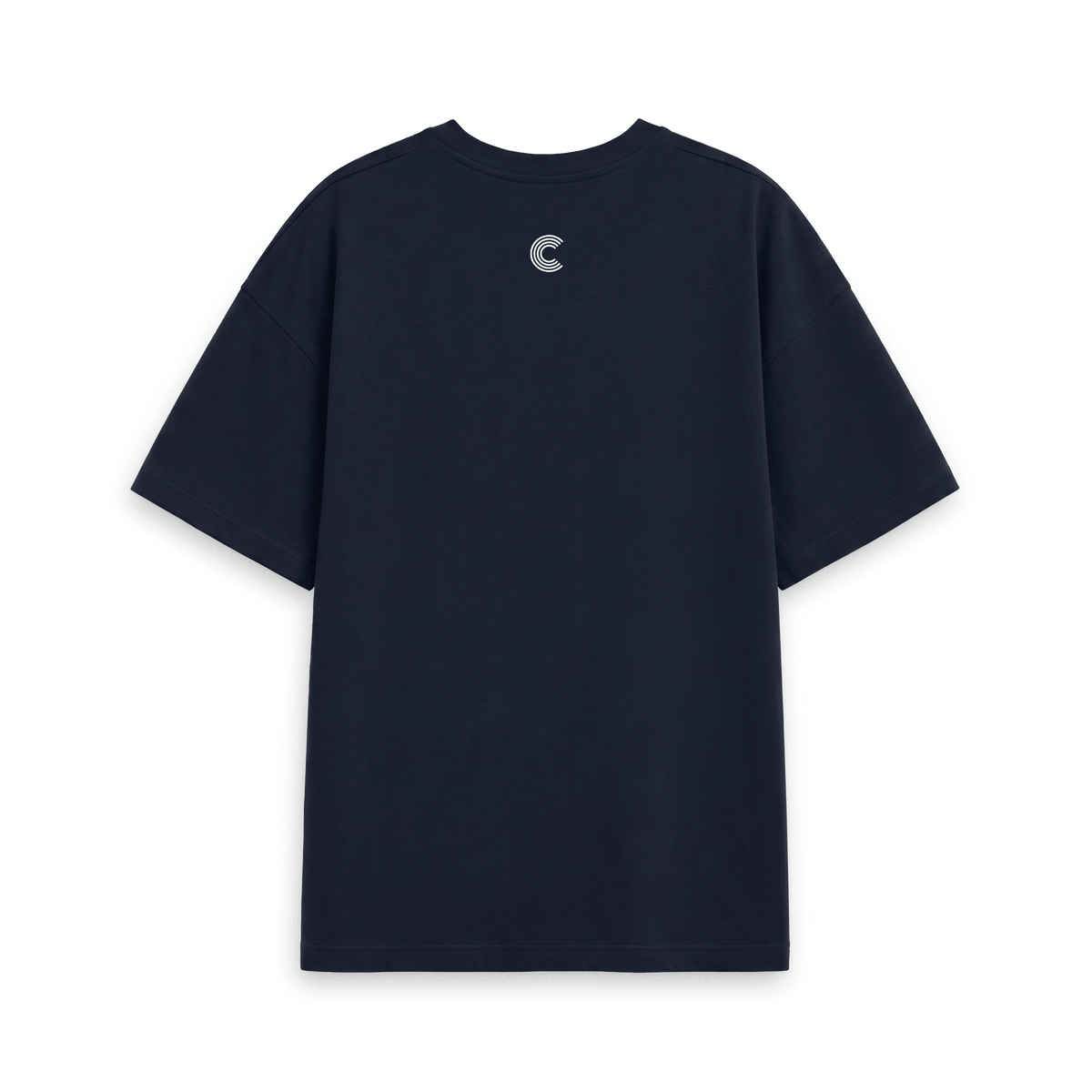 Navy Printed T-shirt Back