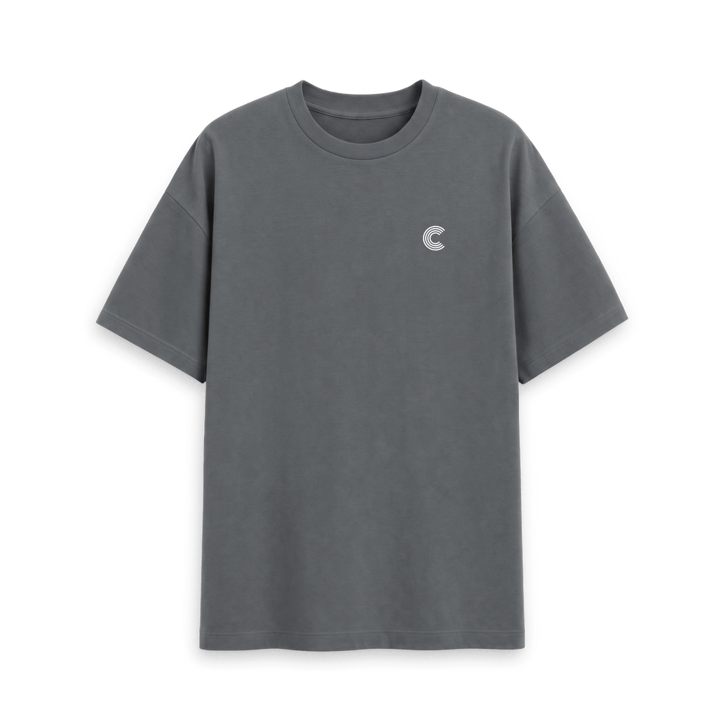 Slate Grey Printed T-shirt Front