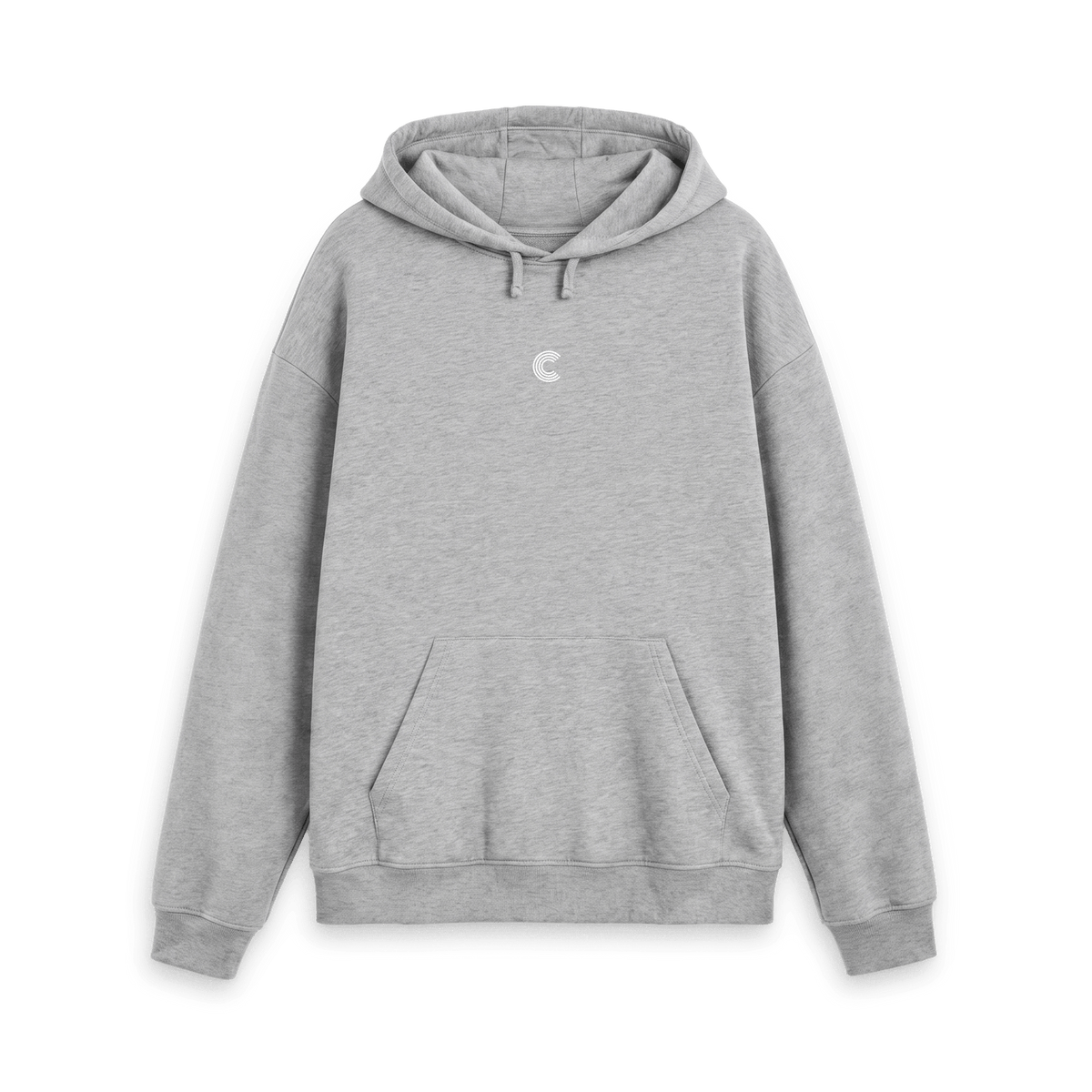 Athletic Grey Printed Hoody Front