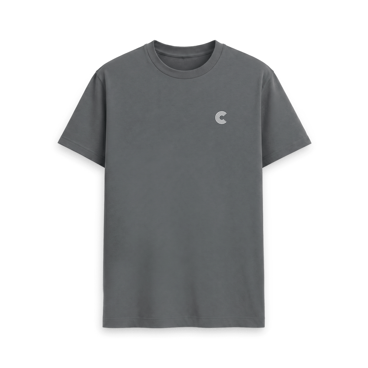 Slate Grey Printed T-shirt Front