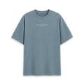 Stone Blue Printed T-shirt Front