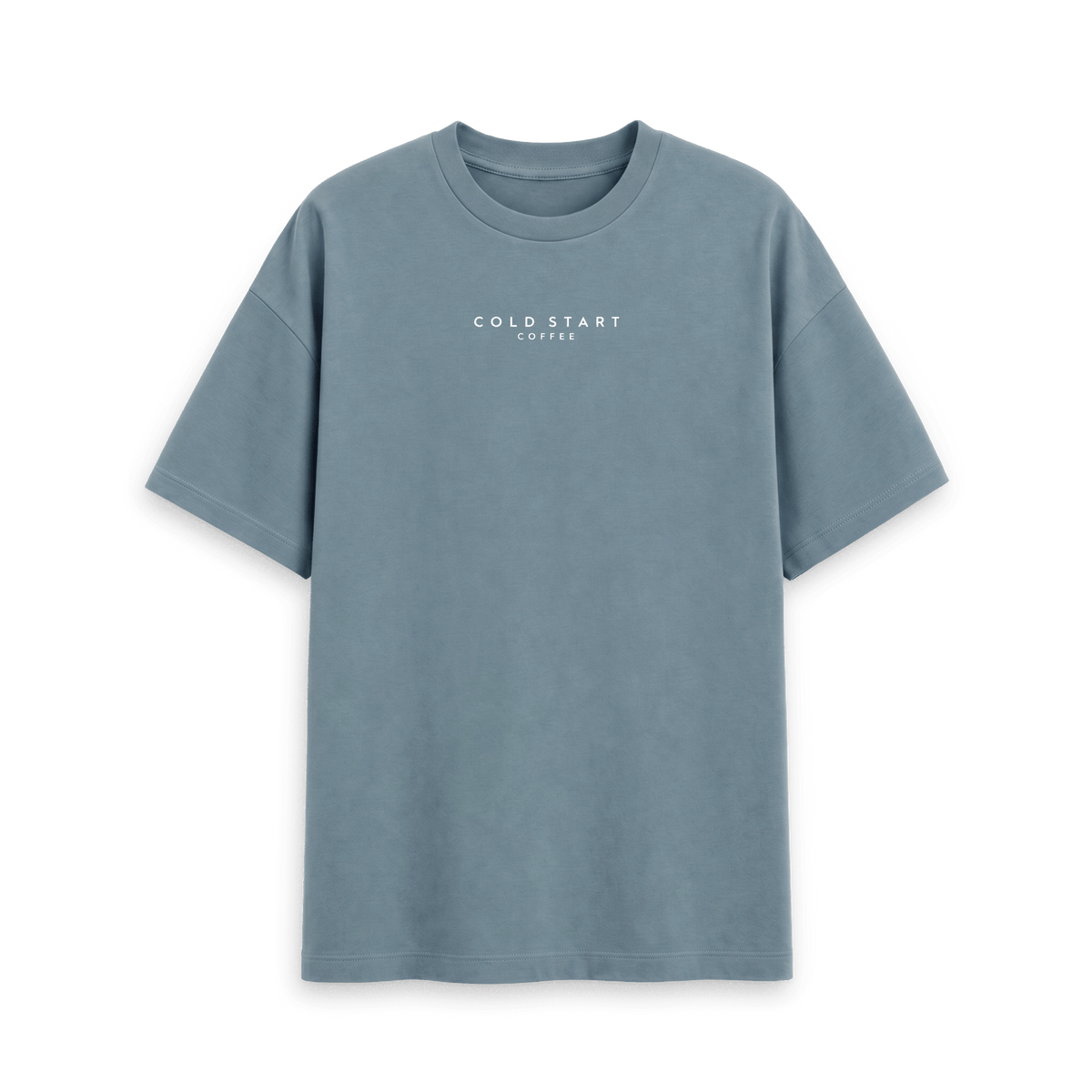 Stone Blue Printed T-shirt Front