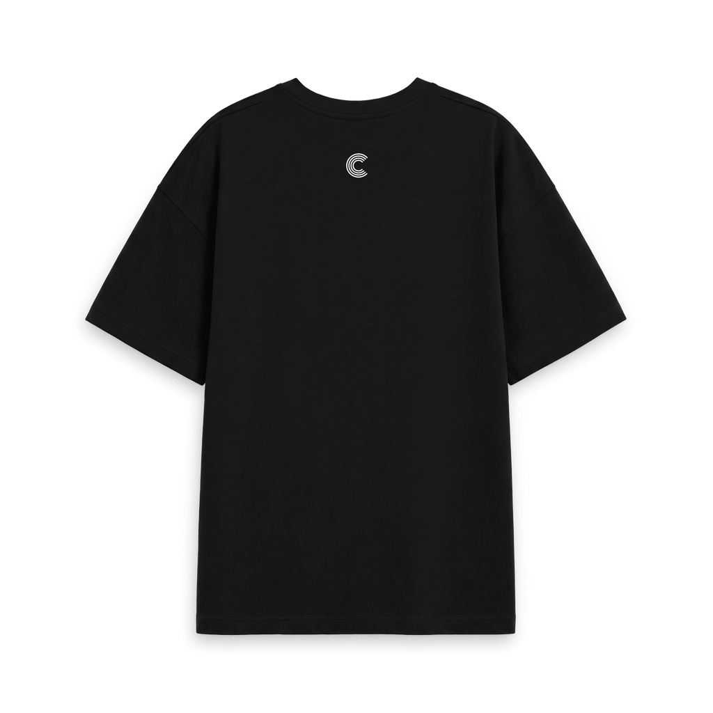 Black Printed T-shirt Back