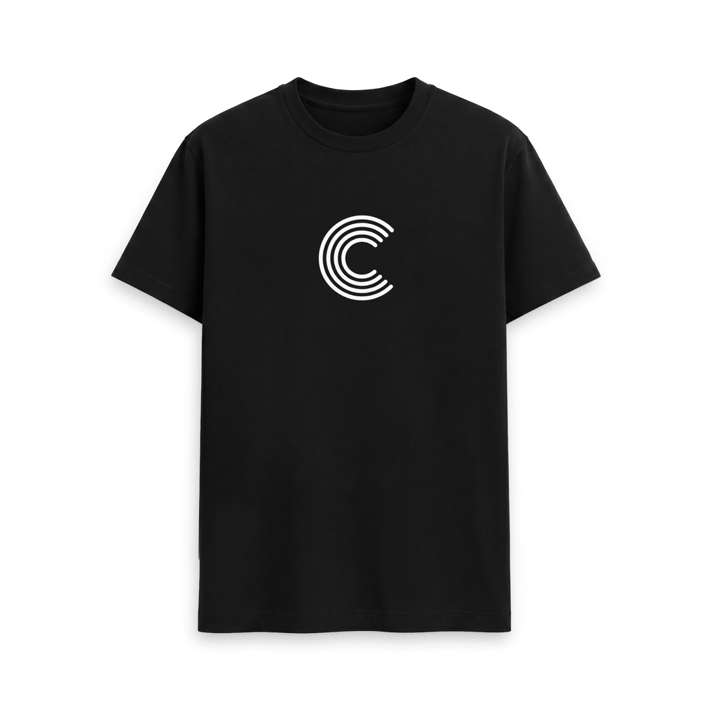 Black Printed T-shirt Front