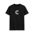 Black Printed T-shirt Front