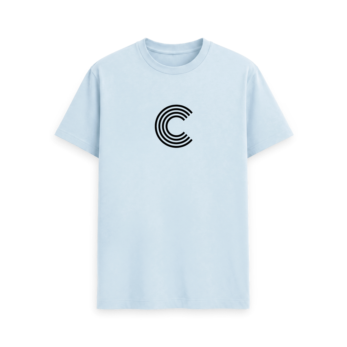 Sky Blue Printed T-shirt Front