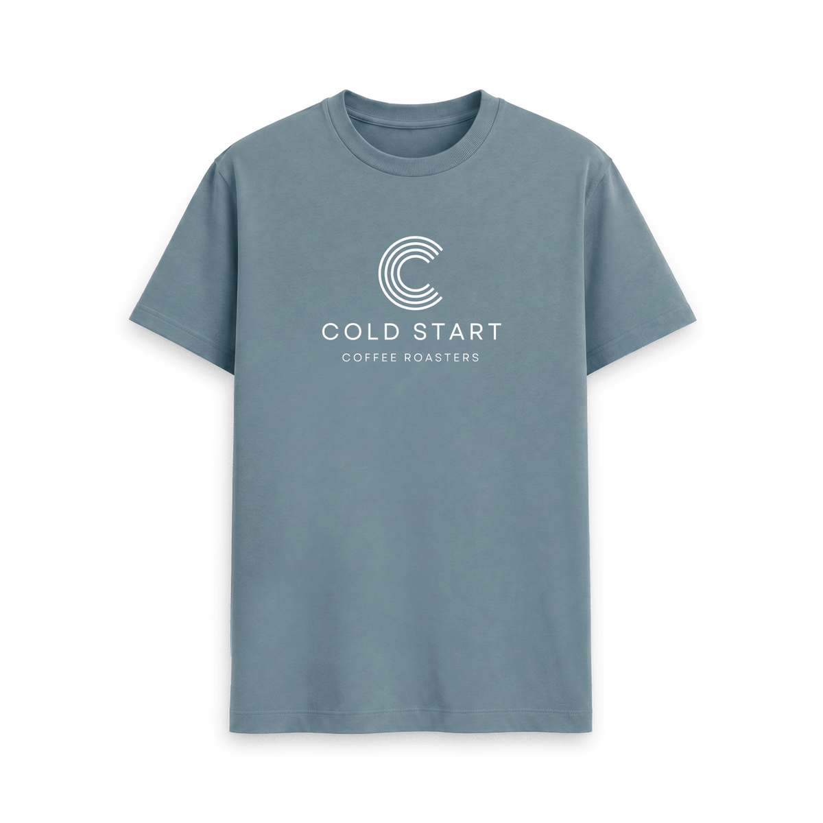 Stone Blue Printed T-shirt Front