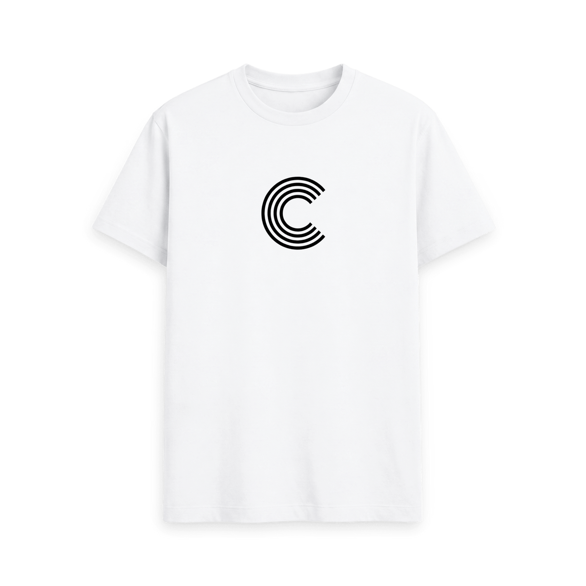 White Printed T-shirt Front