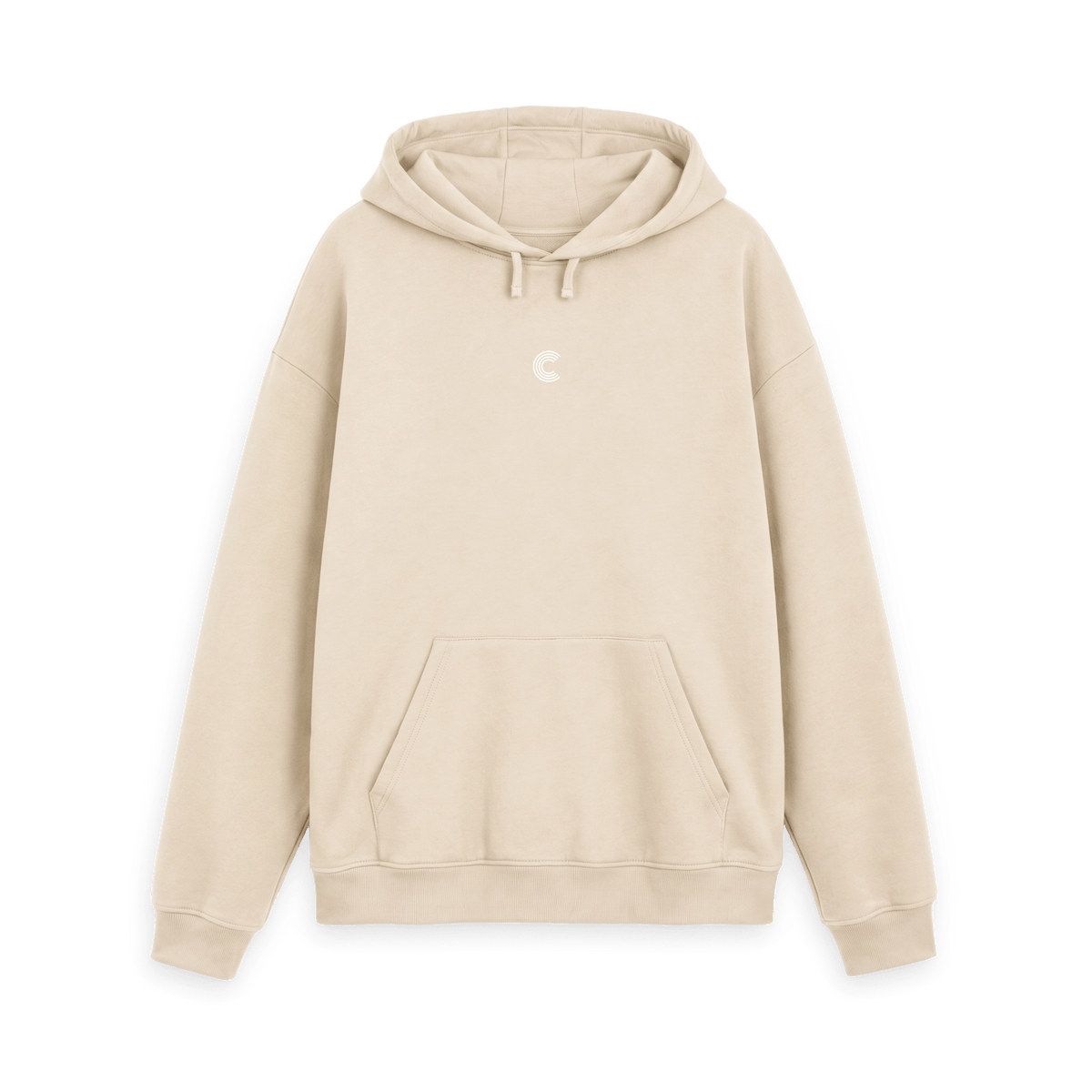 Oat Printed Hoody Front