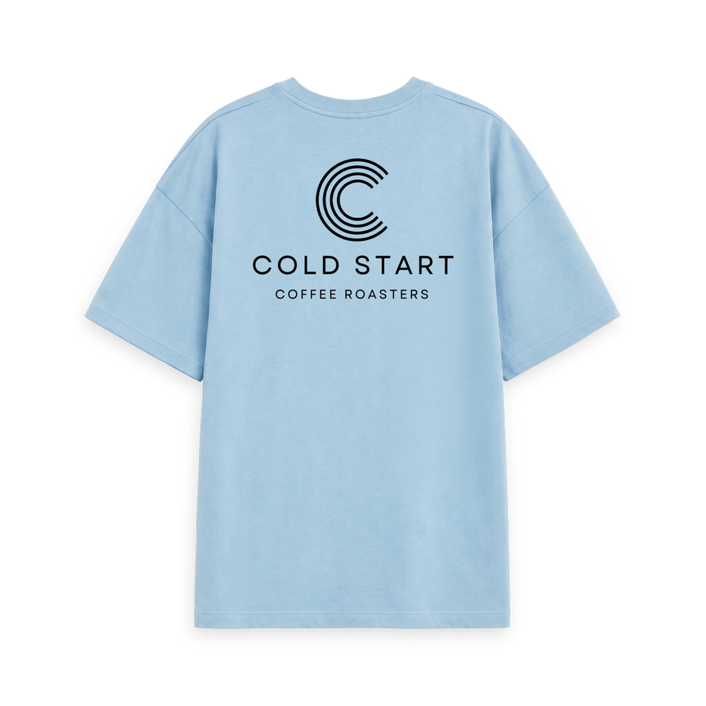 Milky Blue Printed T-shirt Back