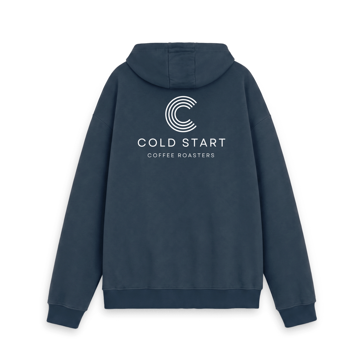 Navy Printed Hoody Back