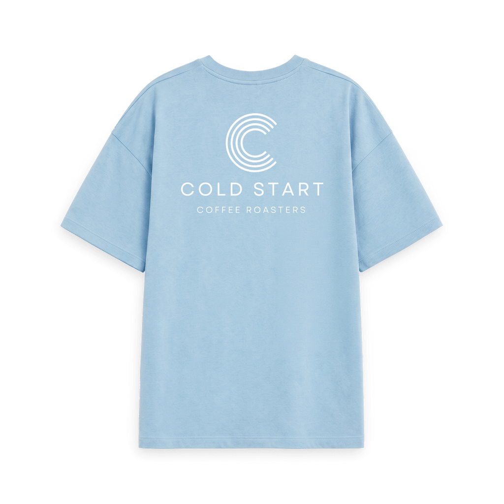 Milky Blue Printed T-shirt Back