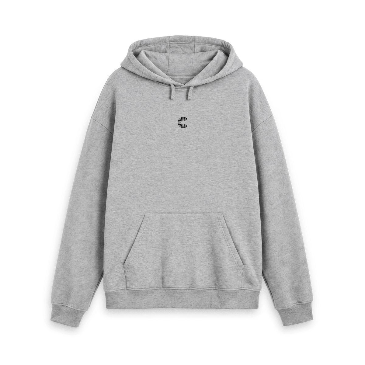 Athletic Grey Printed Hoody Front