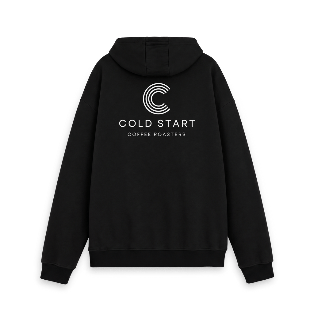 Black Printed Hoody Back