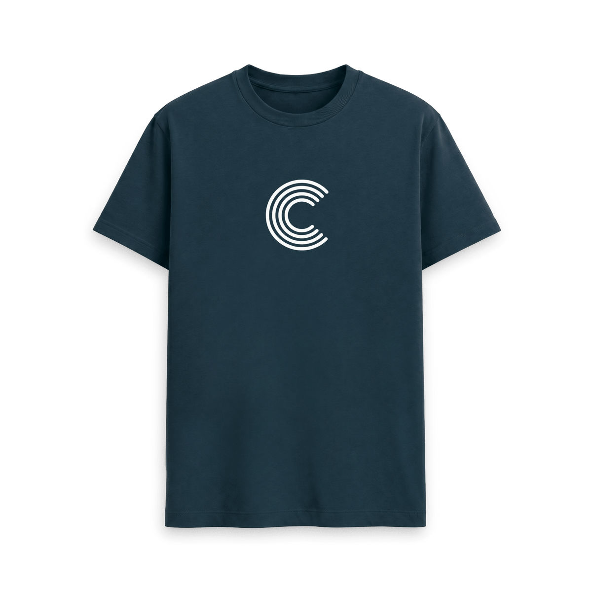 Denim Blue Printed T-shirt Front