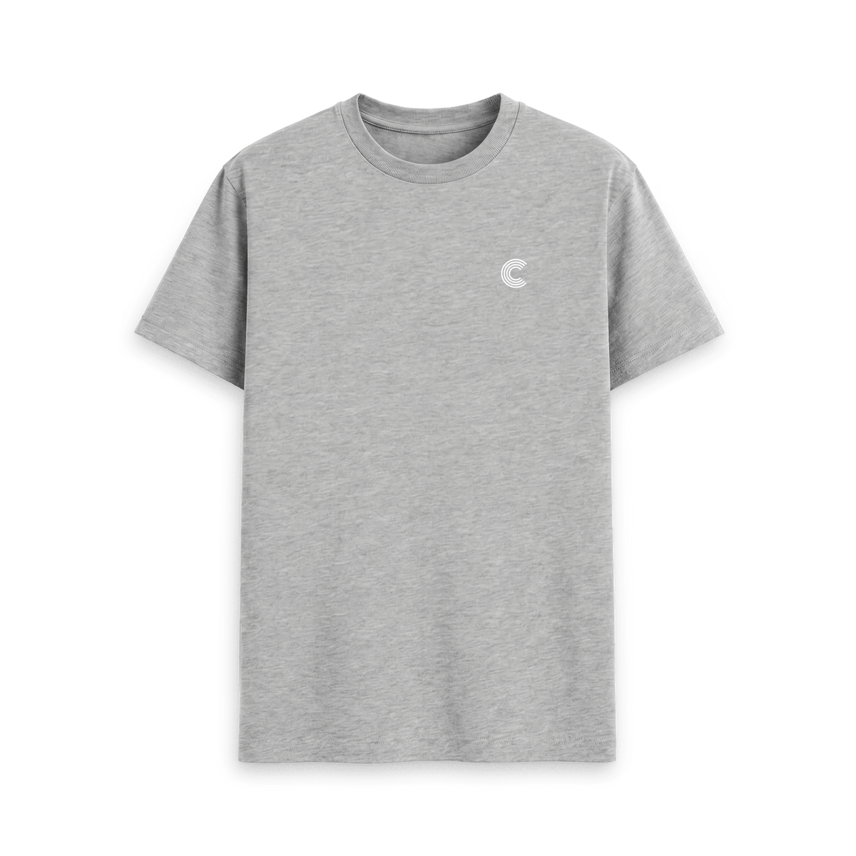 Athletic Grey Printed T-shirt Front