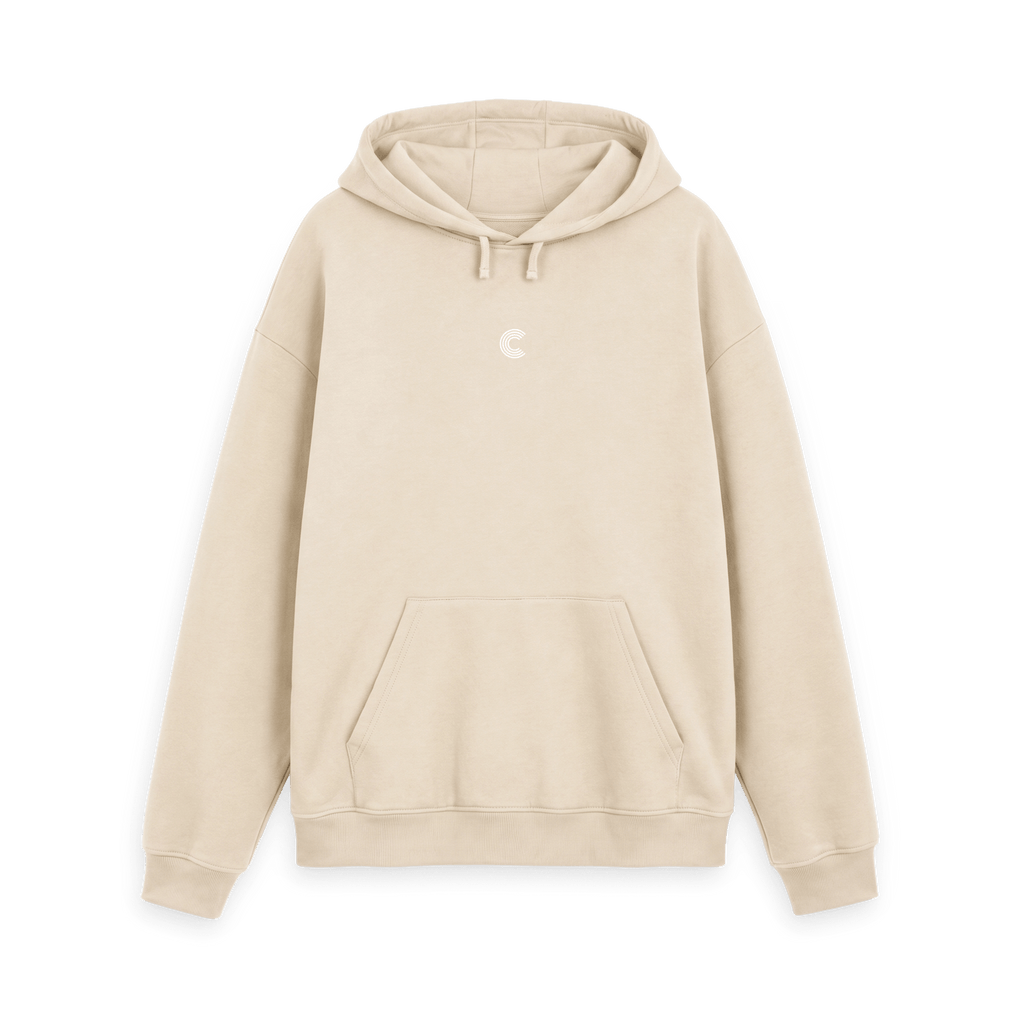 Oat Printed Hoody Front
