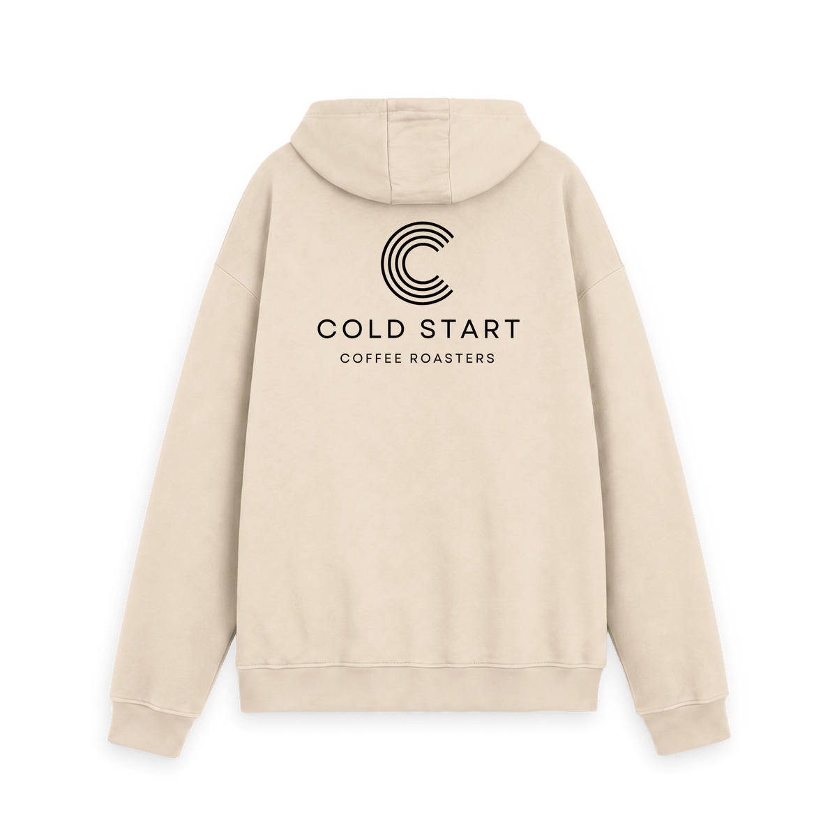 Oat Printed Hoody Back