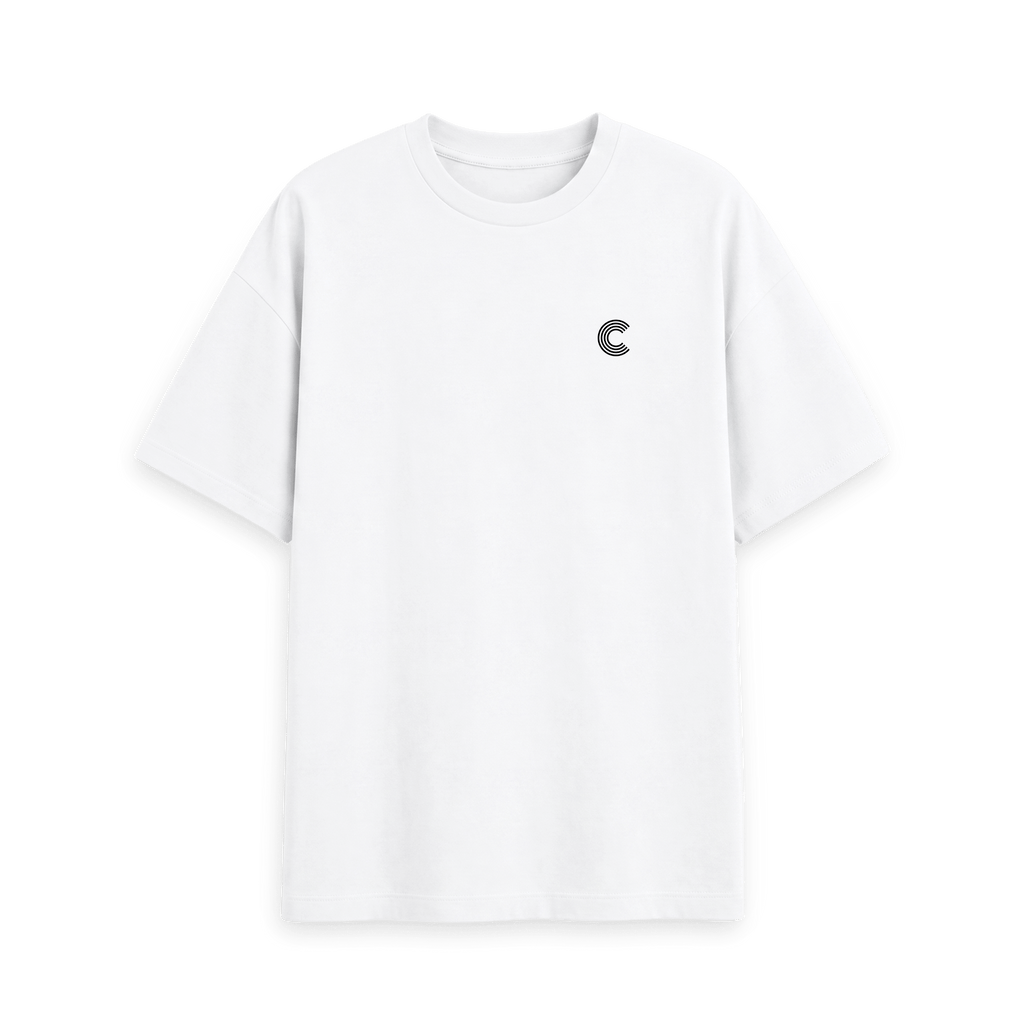 White Printed T-shirt Front