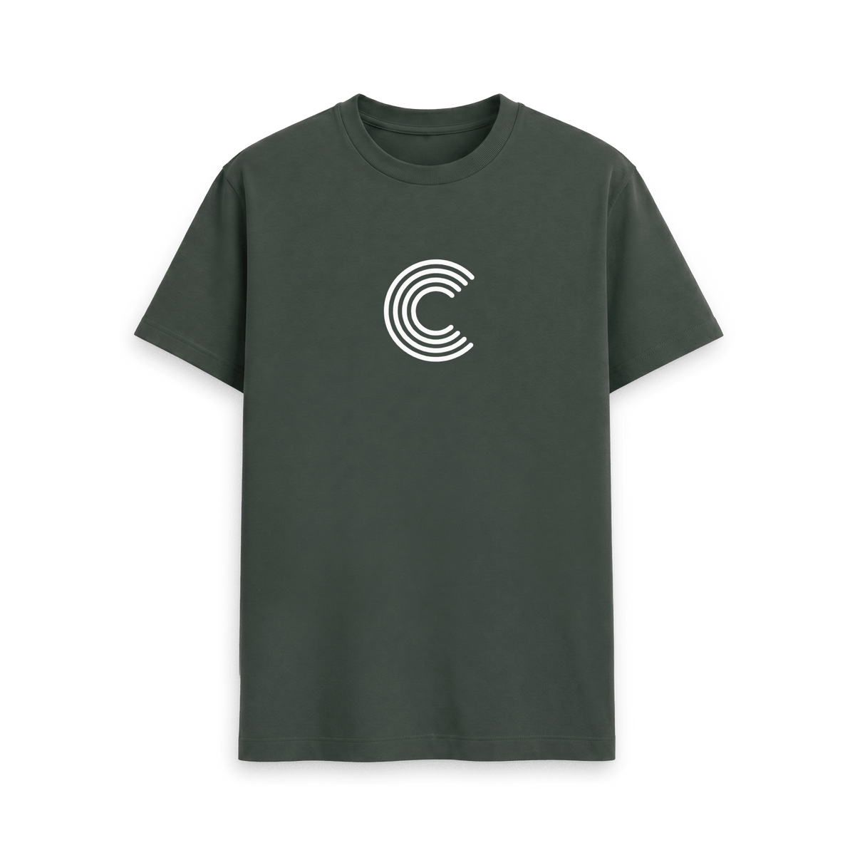 Dark Grey Printed T-shirt Front