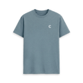 Stone Blue Printed T-shirt Front