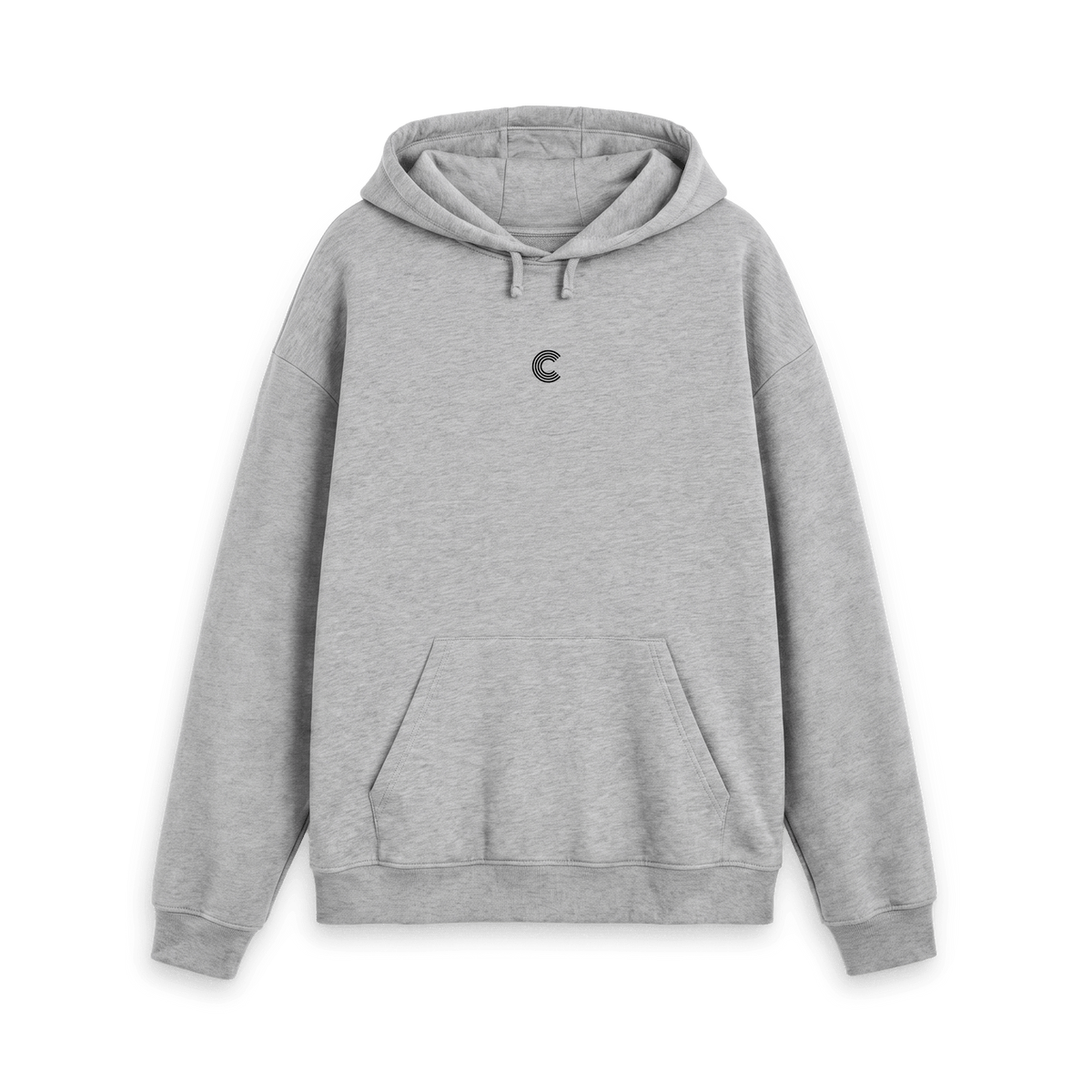 Athletic Grey Printed Hoody Front
